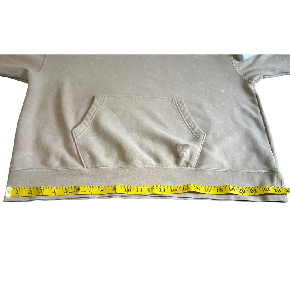 Jordan Satin Lined Hoodie Small Beige Pullover Nike Air